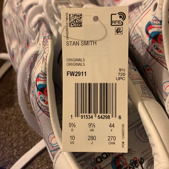 Disney x Stan Smith “Mickey Mouse Comic Strip” - Size 10 mens shoe - Picture 13 of 13